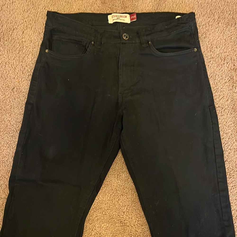 NEW Black Hudson & borrow nyc slim stretch pants 34x32